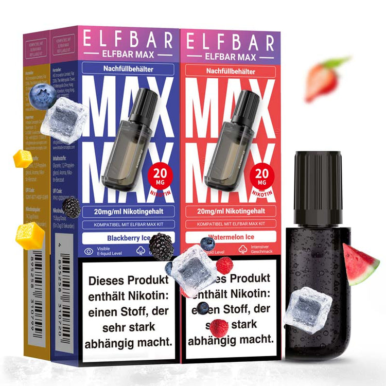 ELFBAR MAX PODS - 10ml Nicsalt
