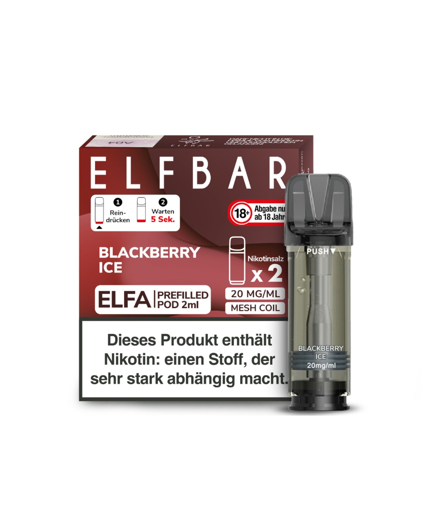 Elfbar ELFA Prefilled Pod - Blackberry Ice