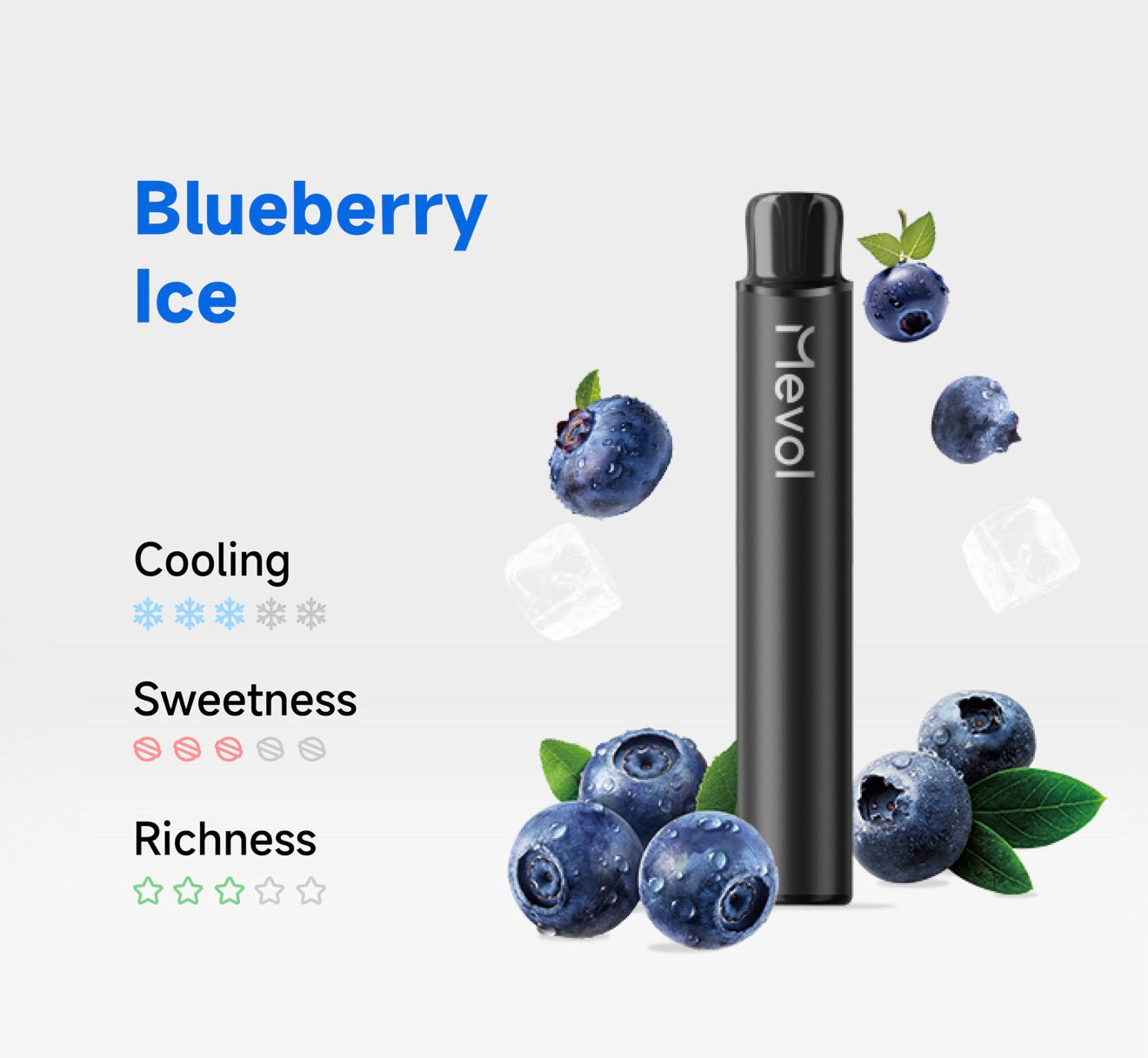 Mevol C800 - Blueberry Ice - 20mg