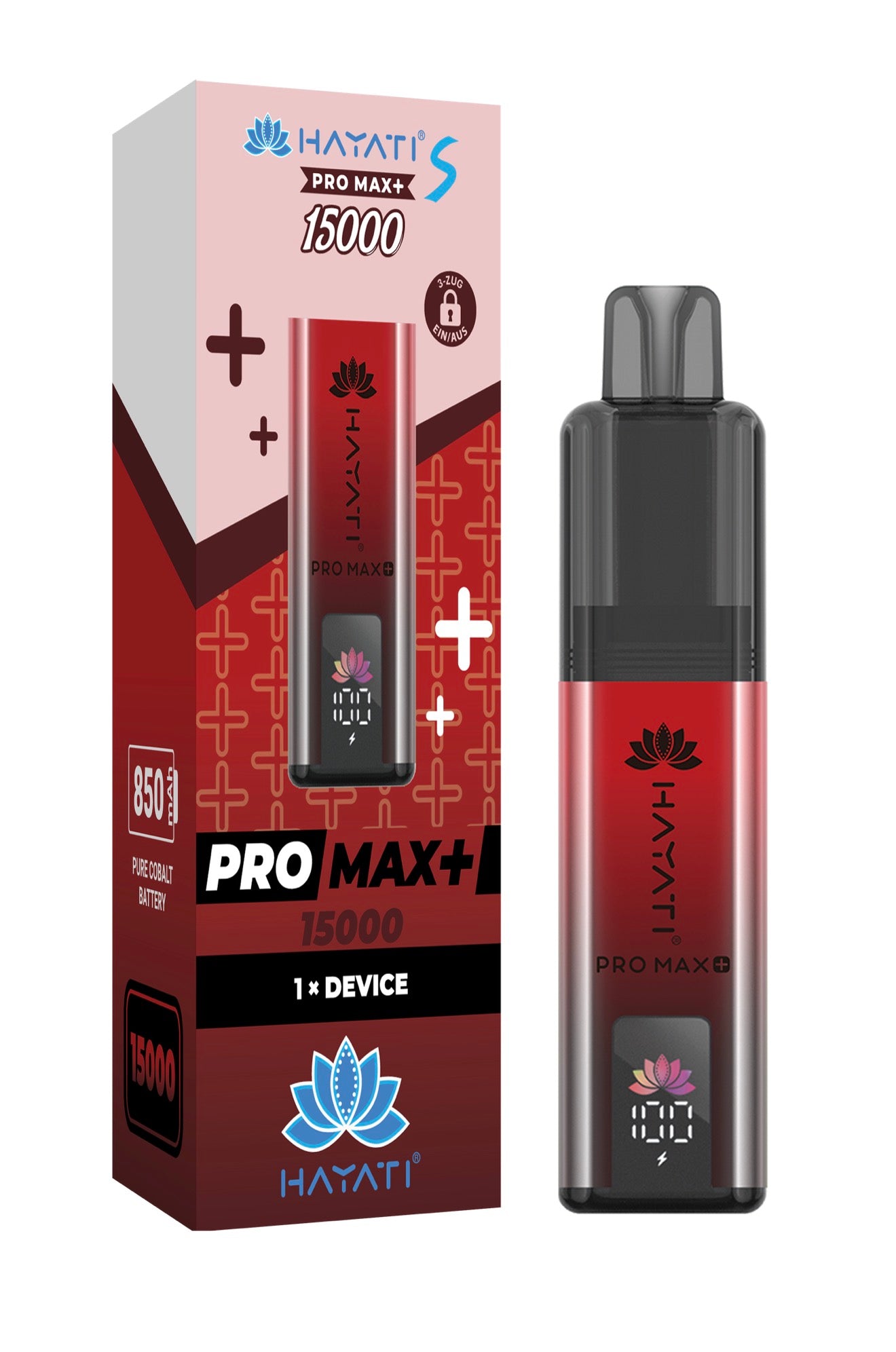 Hayati Pro Max Plus - 15k - Akku - Red