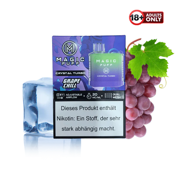MAGIC PUFF CRYSTAL TURBO - GRAPE CHILL