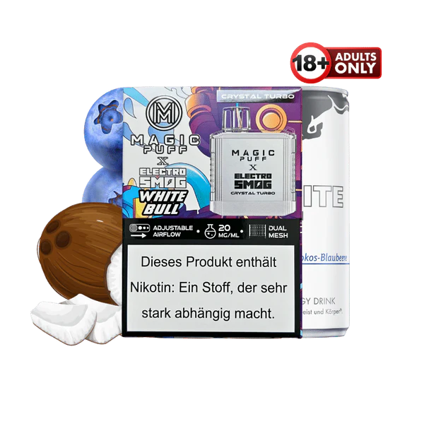 MAGIC PUFF CRYSTAL TURBO - WHITE BULL