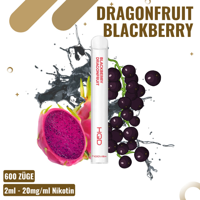 HQD Hoova 600 Plus - Blackberry Dragonfruit - Einweg E-Zigarette