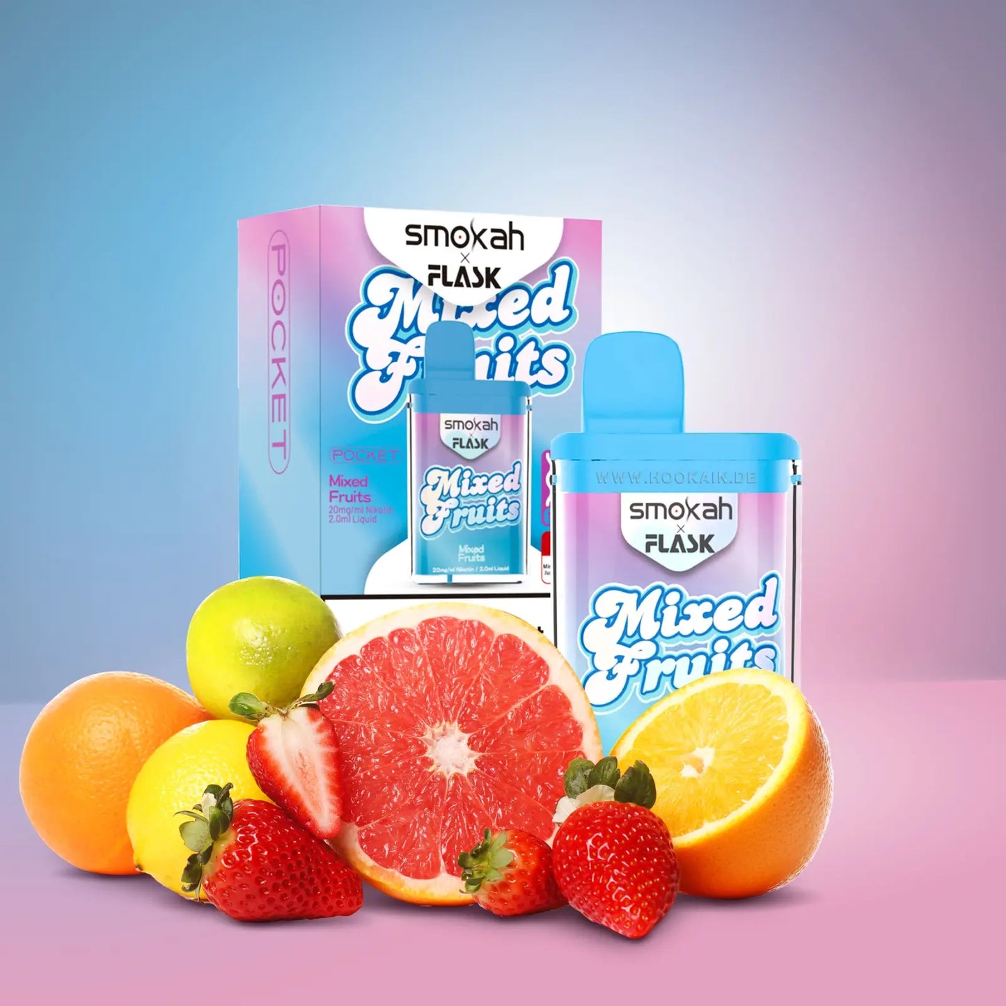 Smokah x Flask Pocket - 20mg Nikotin - Mixed Fruits