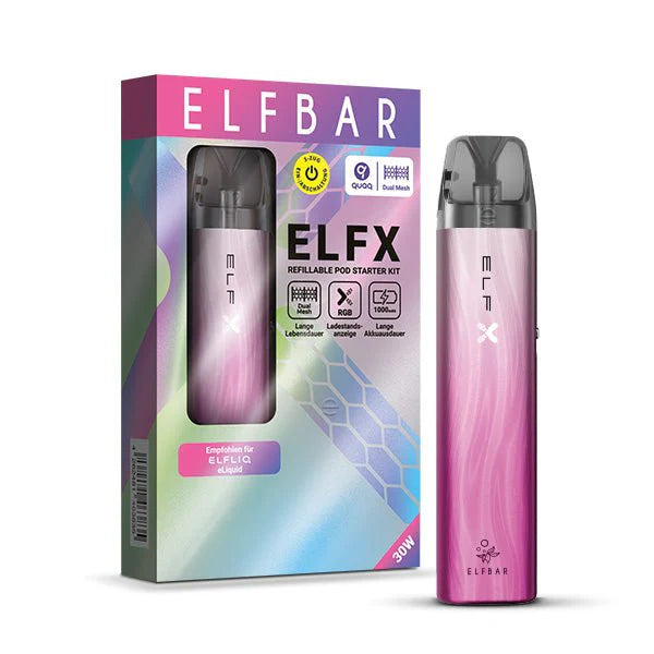 Elfbar ELFX Pod System - Starter Kit - 1000mAh Pink