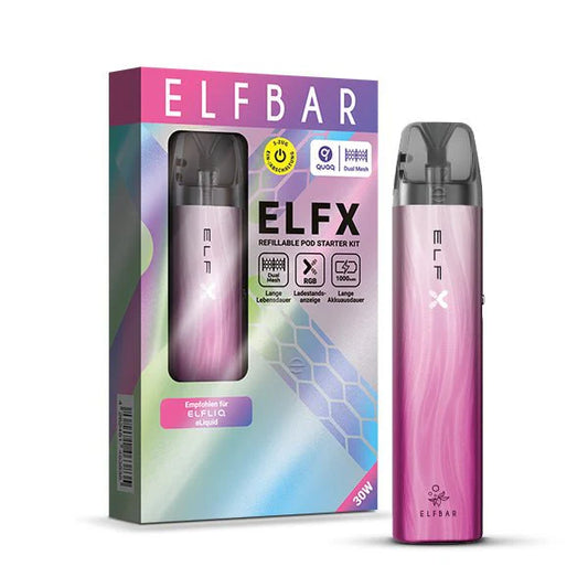 Elfbar ELFX Pod System - Starter Kit - 1000mAh Pink