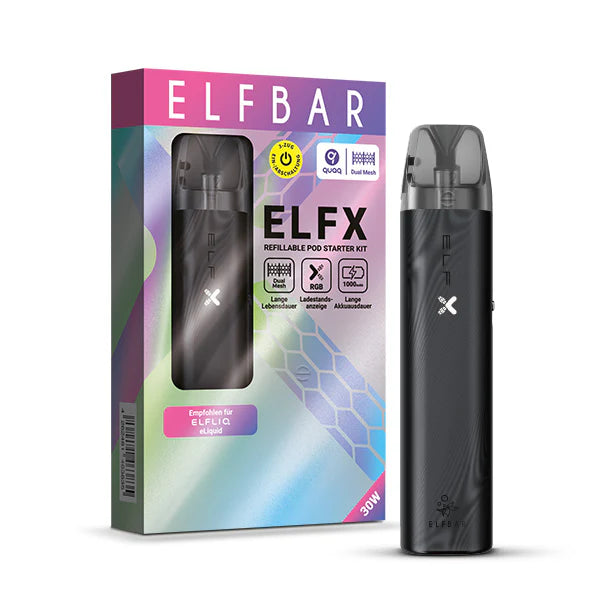 (Kopie) Elfbar ELFX Pod System - Starter Kit - 1000mAh Black