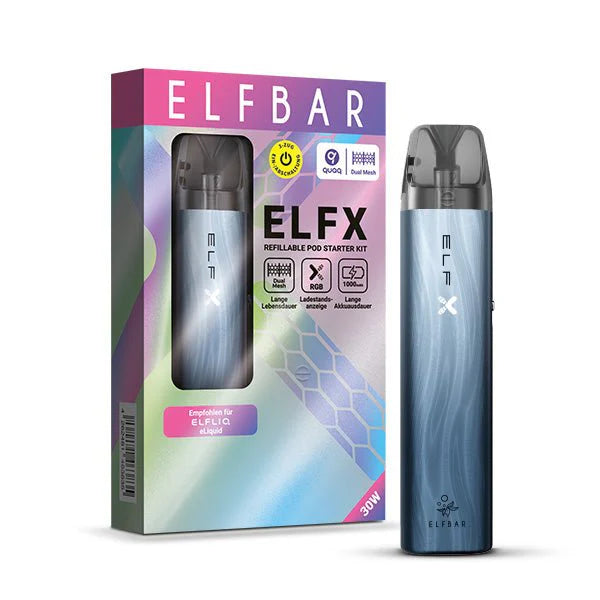 Elfbar ELFX Pod System - Starter Kit - 1000mAh Ocean Blue