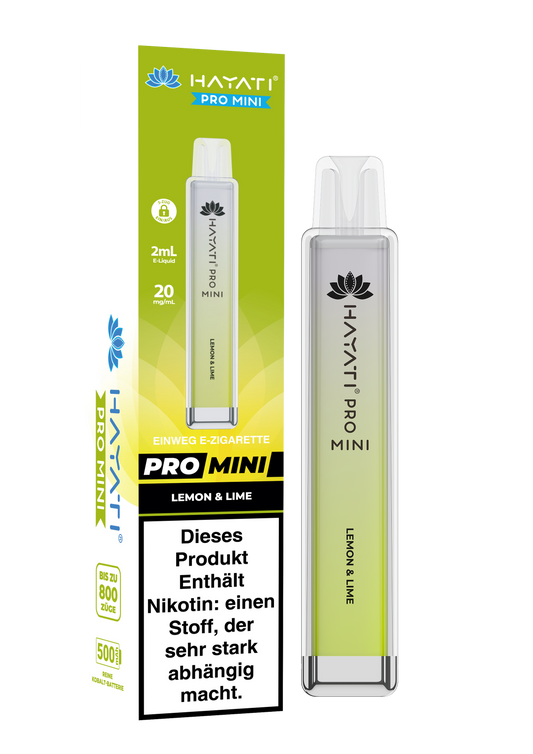 Hayati Pro Mini - 800 Züge - Lemon & Lime