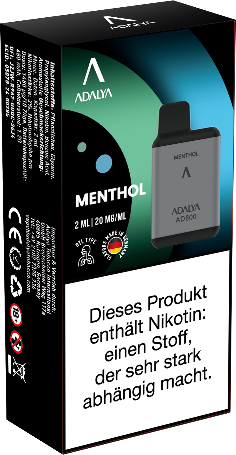 Adalya AD800 Einweg Vape - Menthol