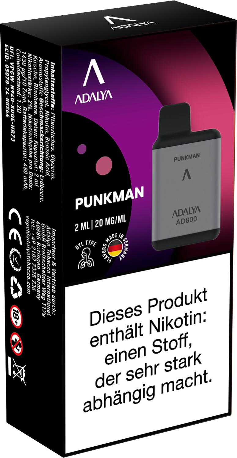 Adalya AD800 Einweg Vape - Punkman