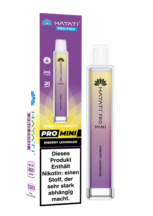 Hayati Pro Mini - 800 Züge - Riberry Lemonade