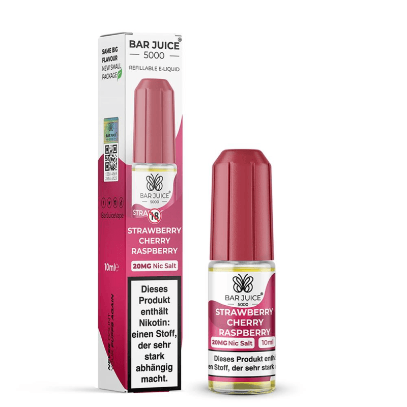 Bar Juice 5000 Liquid - Strawberry Cherry Raspberry - 20mg