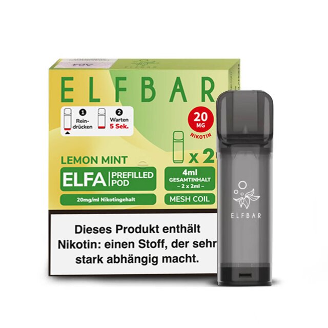 Elfbar ELFA Prefilled Pod - Lemon Mint