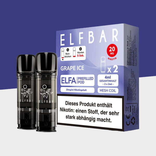 Elfbar ELFA Prefilled Pod - Grape Ice
