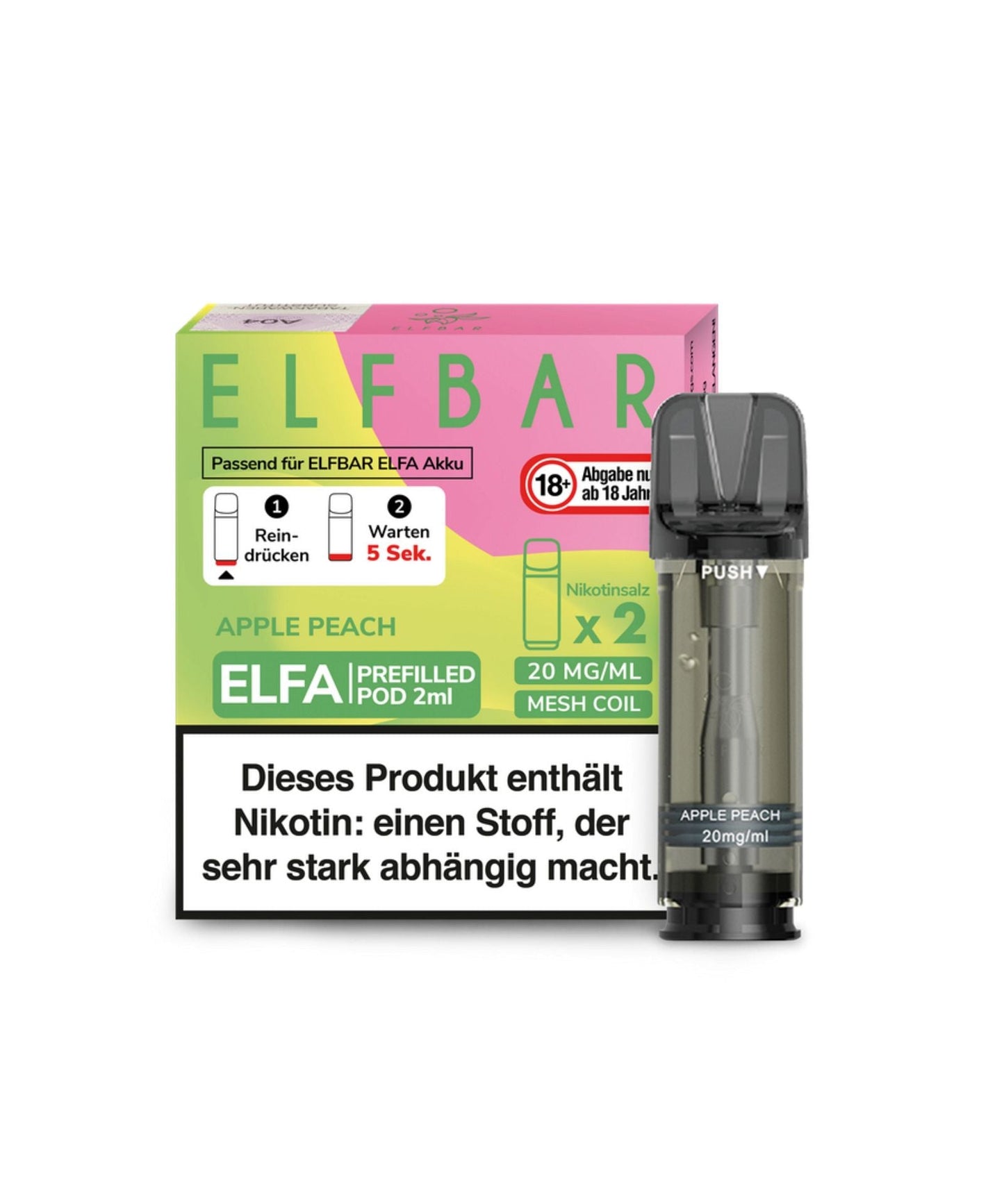 Elfbar ELFA Prefilled Pod - Apple Peach