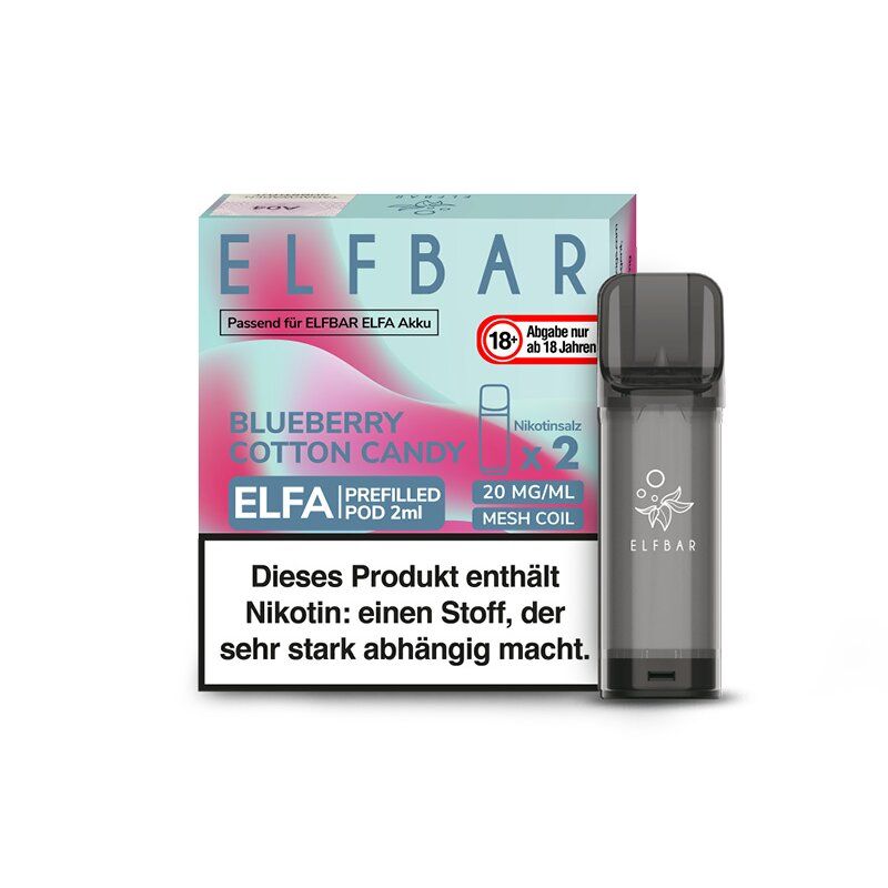 Elfbar ELFA Prefilled Pod - Blueberry Cotton Candy
