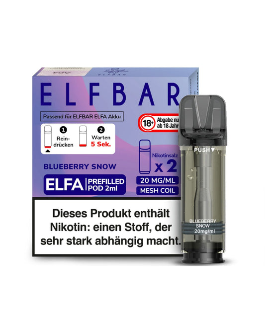 Elfbar ELFA Prefilled Pod - Blueberry Snow