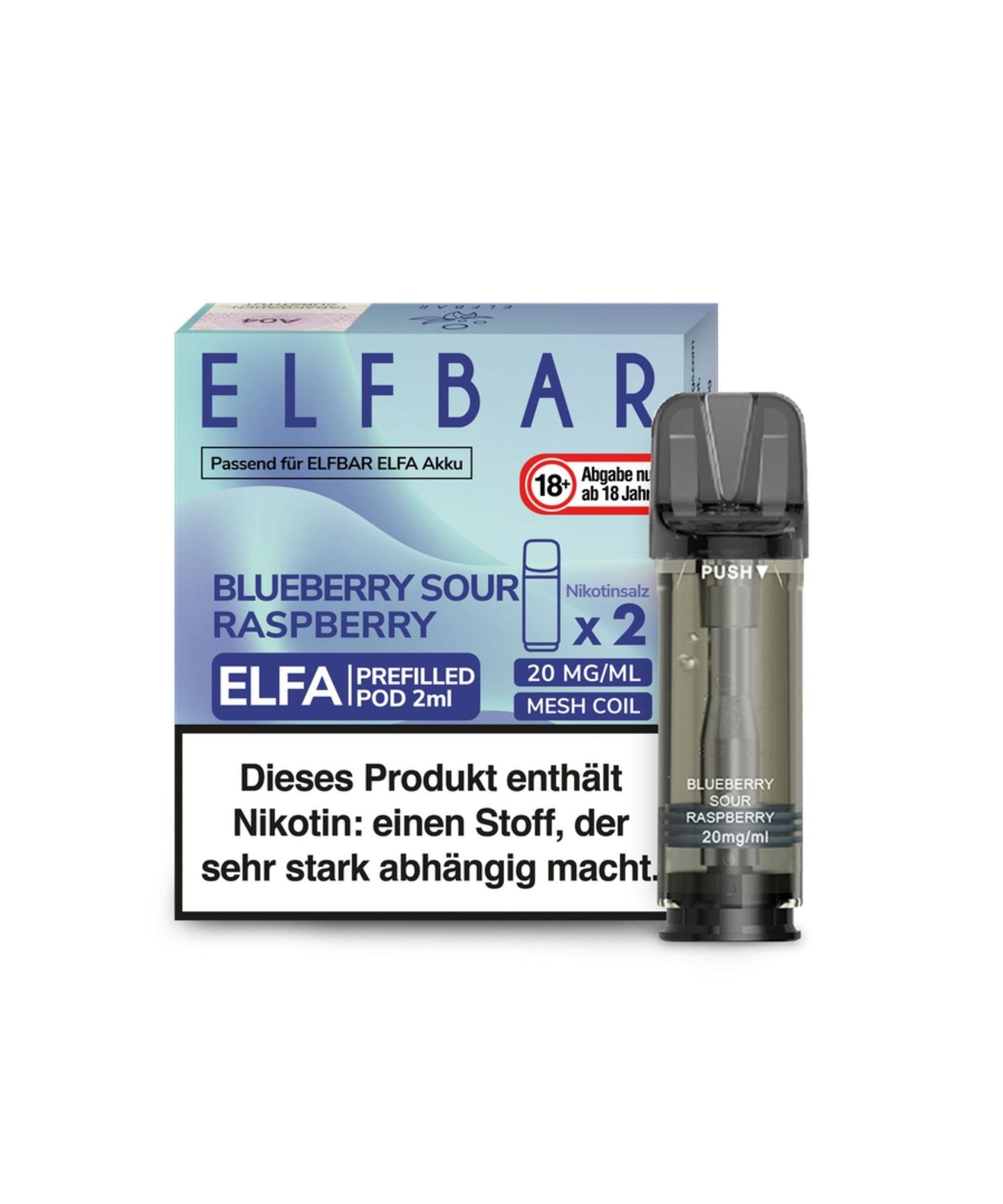 Elfbar ELFA Prefilled Pod - Blueberry Sour Raspberry