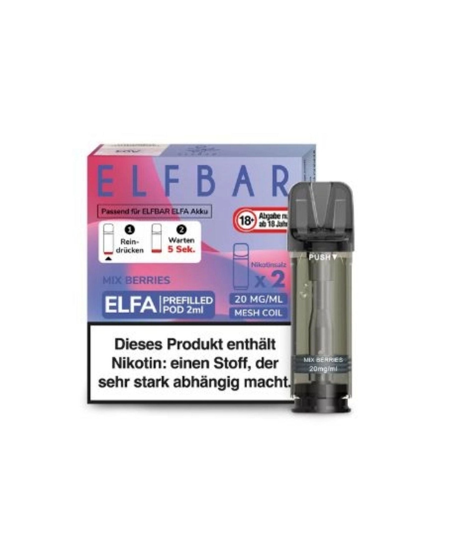 Elfbar ELFA Prefilled Pod - Mix Berries