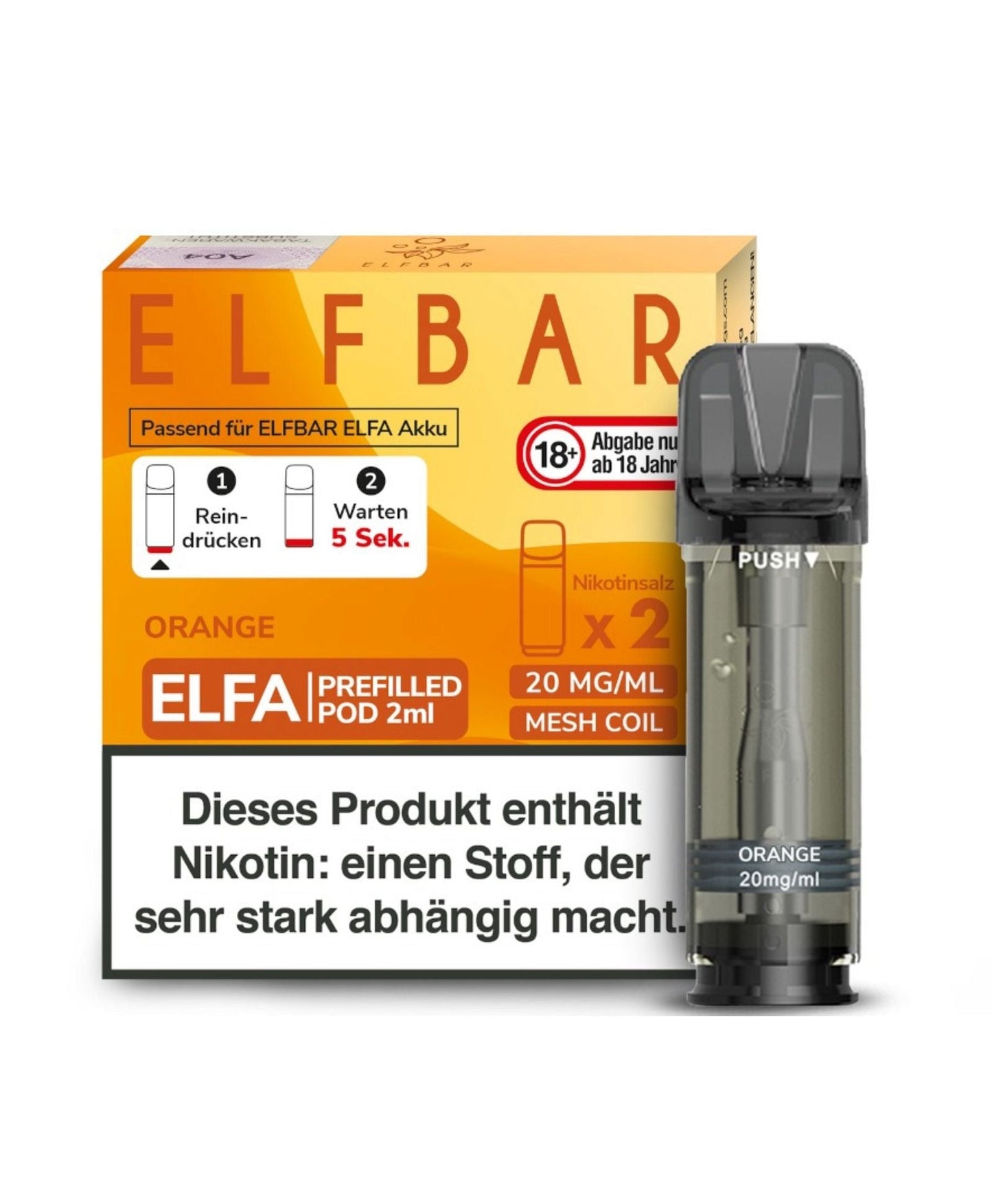 Elfbar ELFA Prefilled Pod - Orange