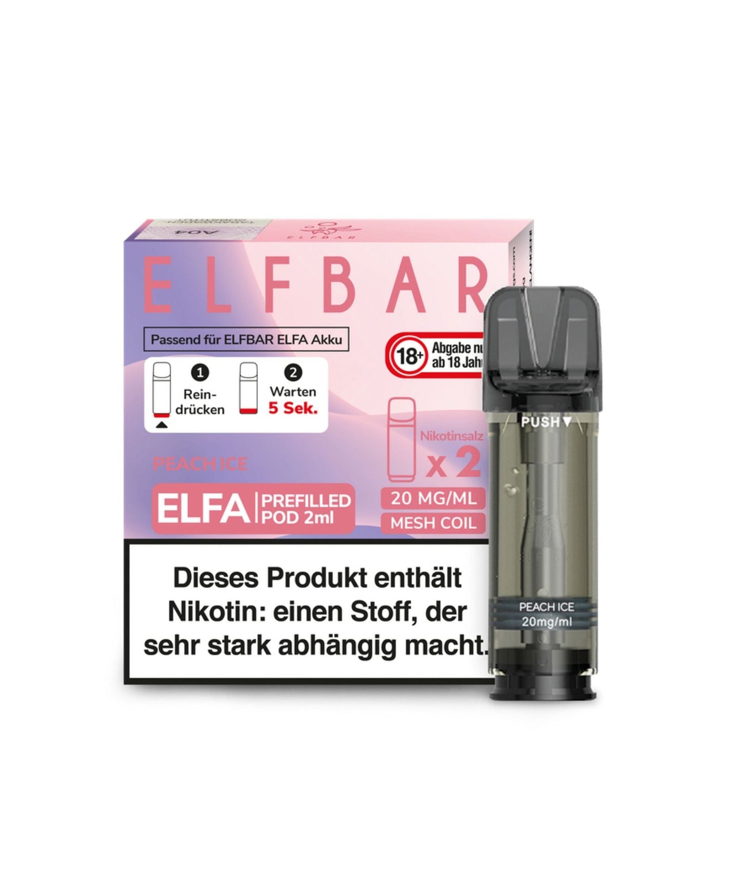 Elfbar ELFA Prefilled Pod - Peach Ice