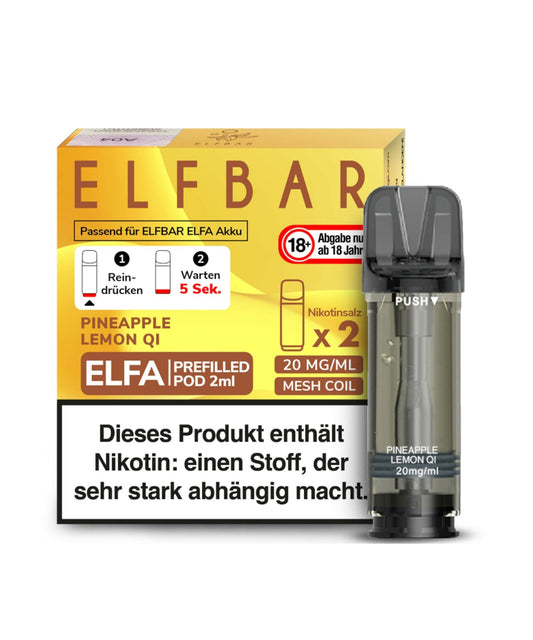 Elfbar ELFA Prefilled Pod - Pineapple Lemon Qi