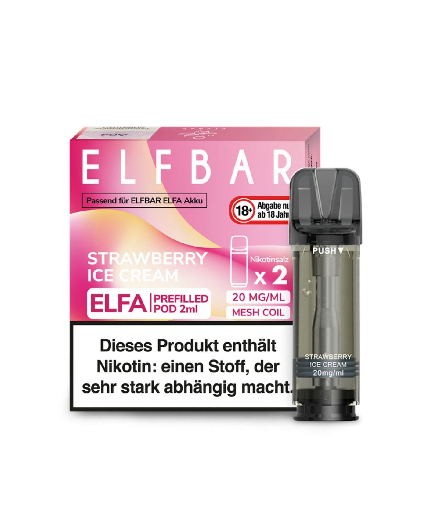Elfbar ELFA Prefilled Pod - Strawberry Ice Cream