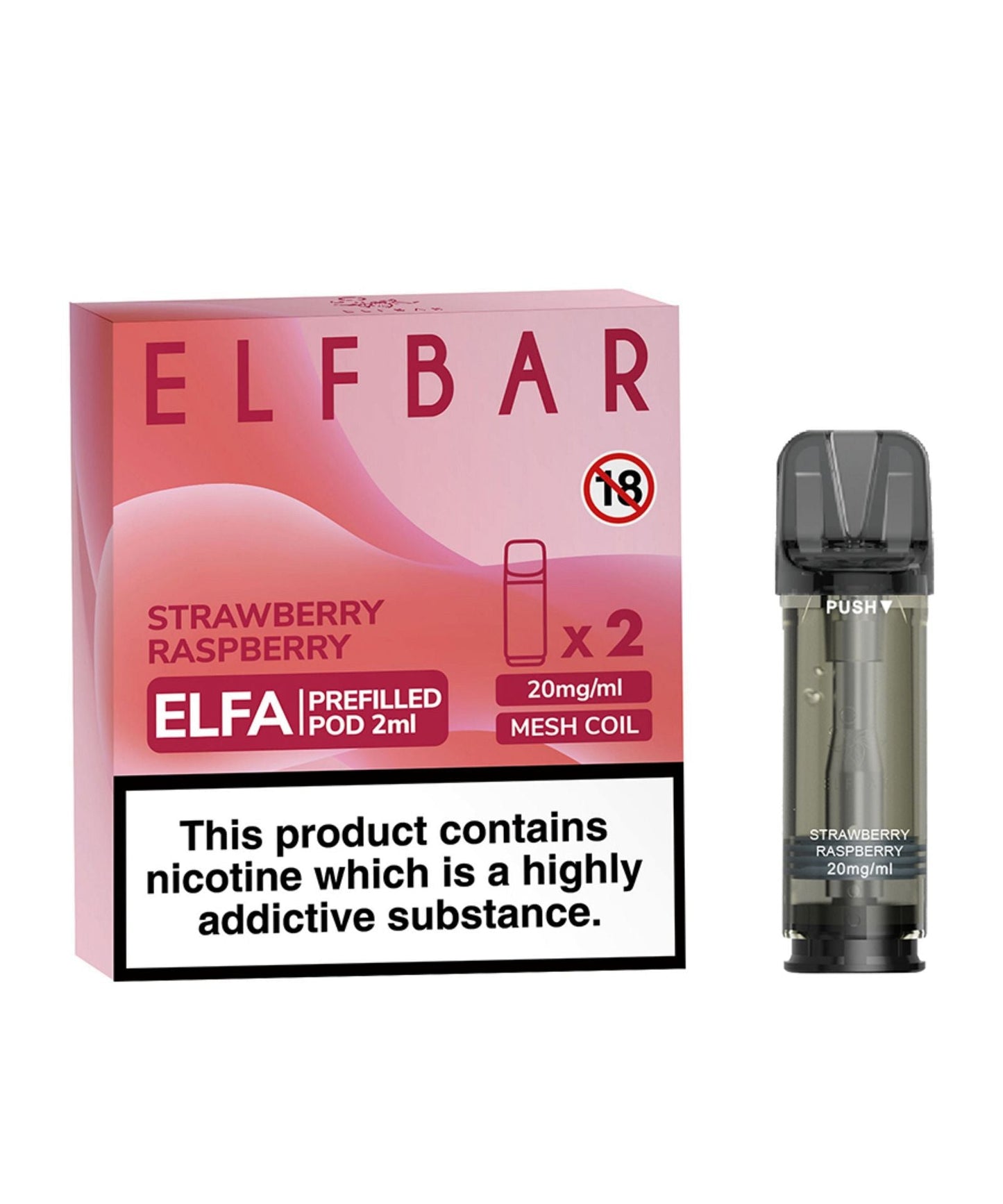 Elfbar ELFA Prefilled Pod - Strawberry Raspberry