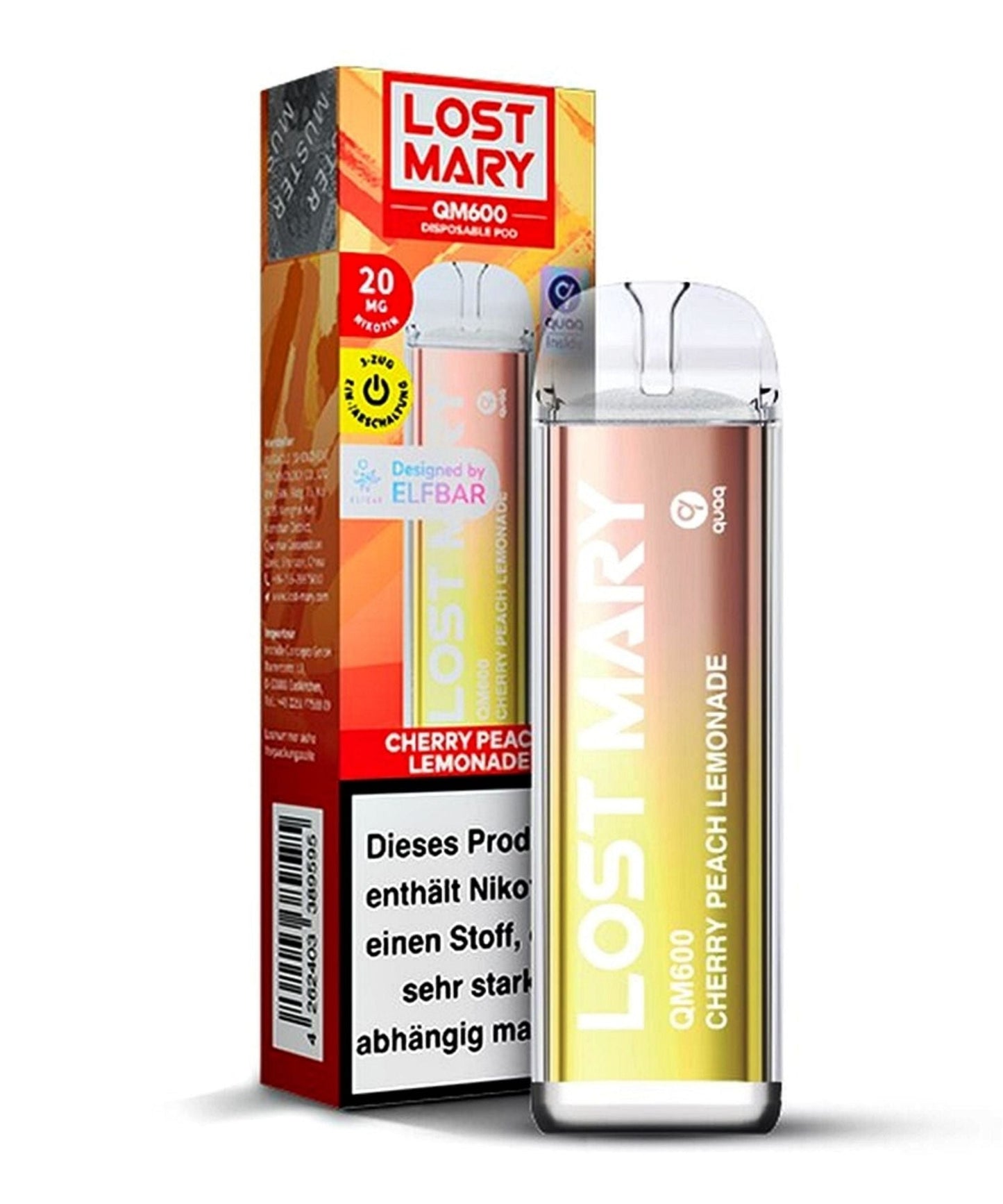 Lost Mary QM600 - Cherry Peach Lemonade
