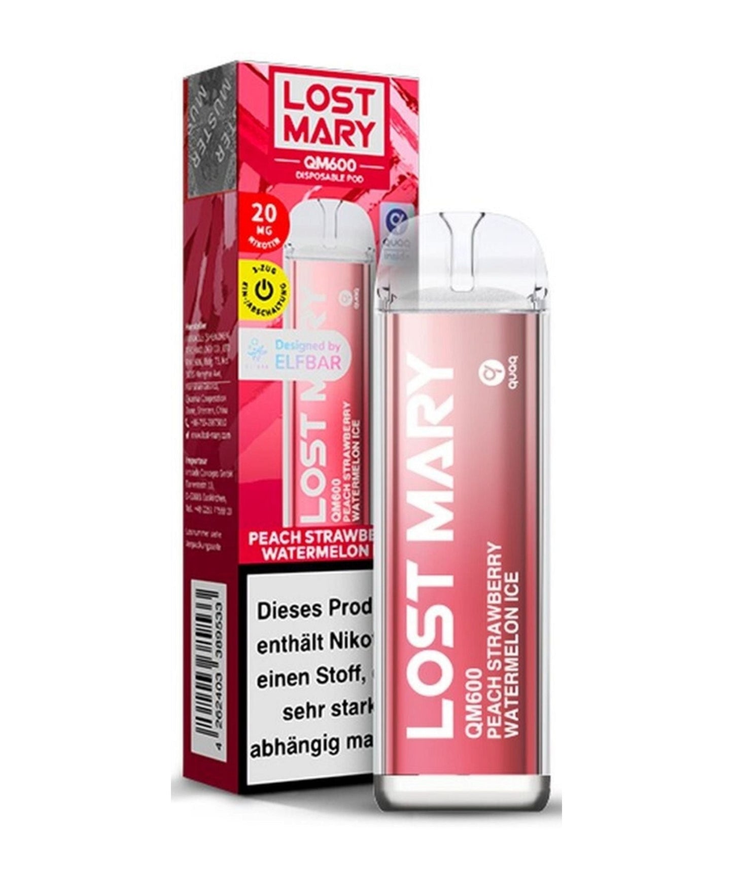 Lost Mary QM600 - Peach Strawberry Watermelon Ice