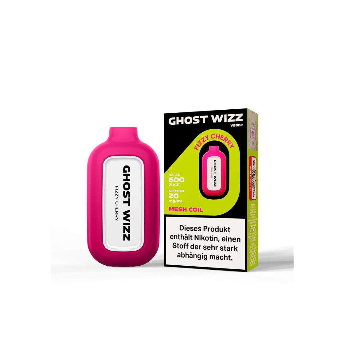 Vapes Bars® Ghost Wizz - Fizzy Cherry 20mg/ml)