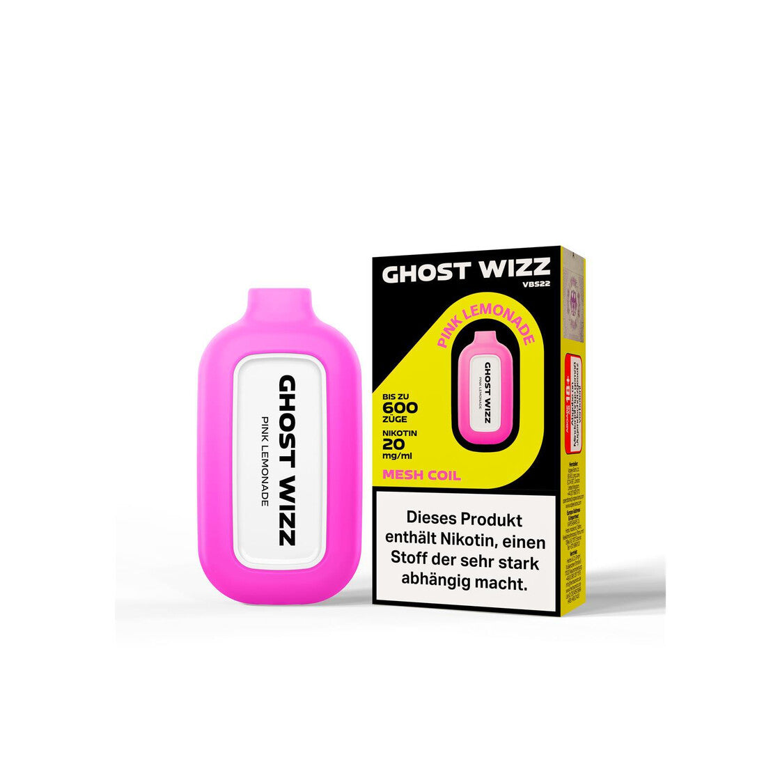 Vapes Bars® Ghost Wizz - Pink Lemonade 20mg/ml)
