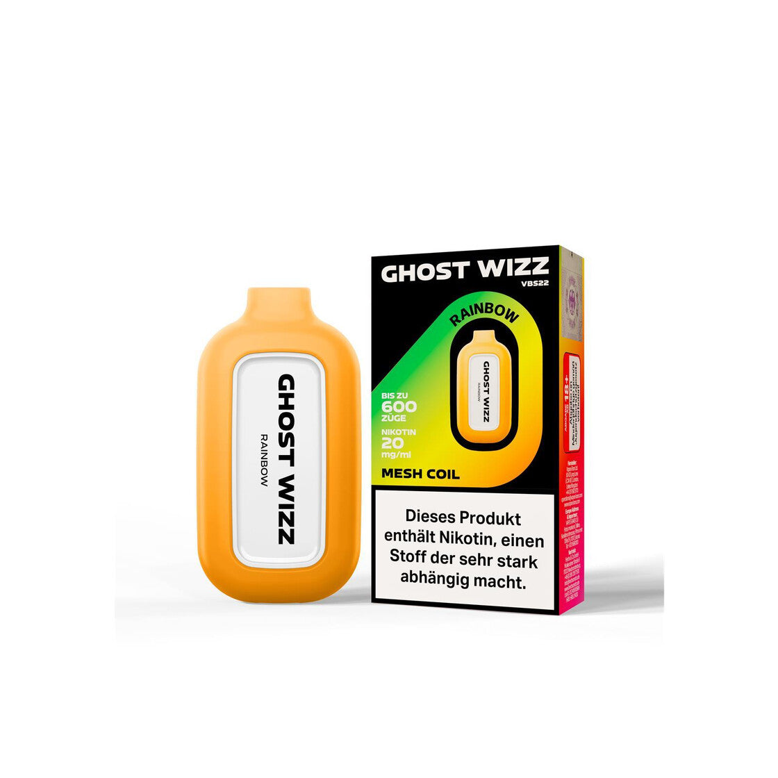 Vapes Bars® Ghost Wizz - Rainbow 20mg/ml)