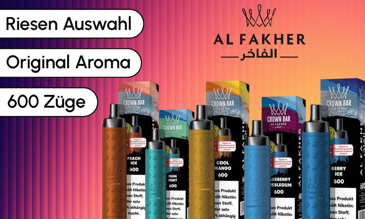 Al Fakher Crown Bar - 600 Züge