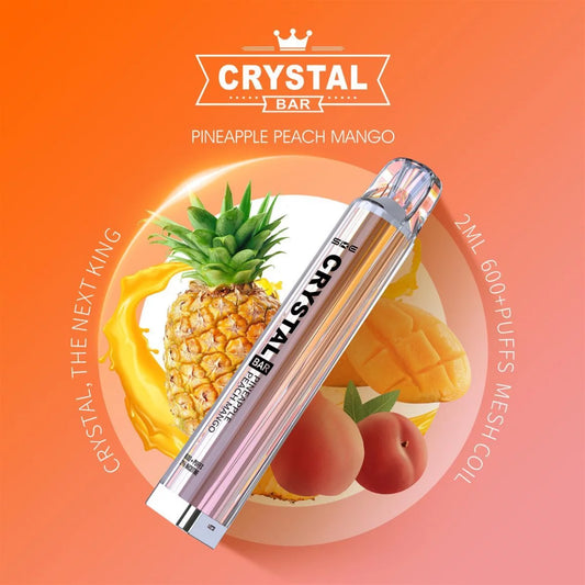 SKE CRYSTAL BAR 600 - PINEAPPLE PEACH MANGO - EINWEG VAPE