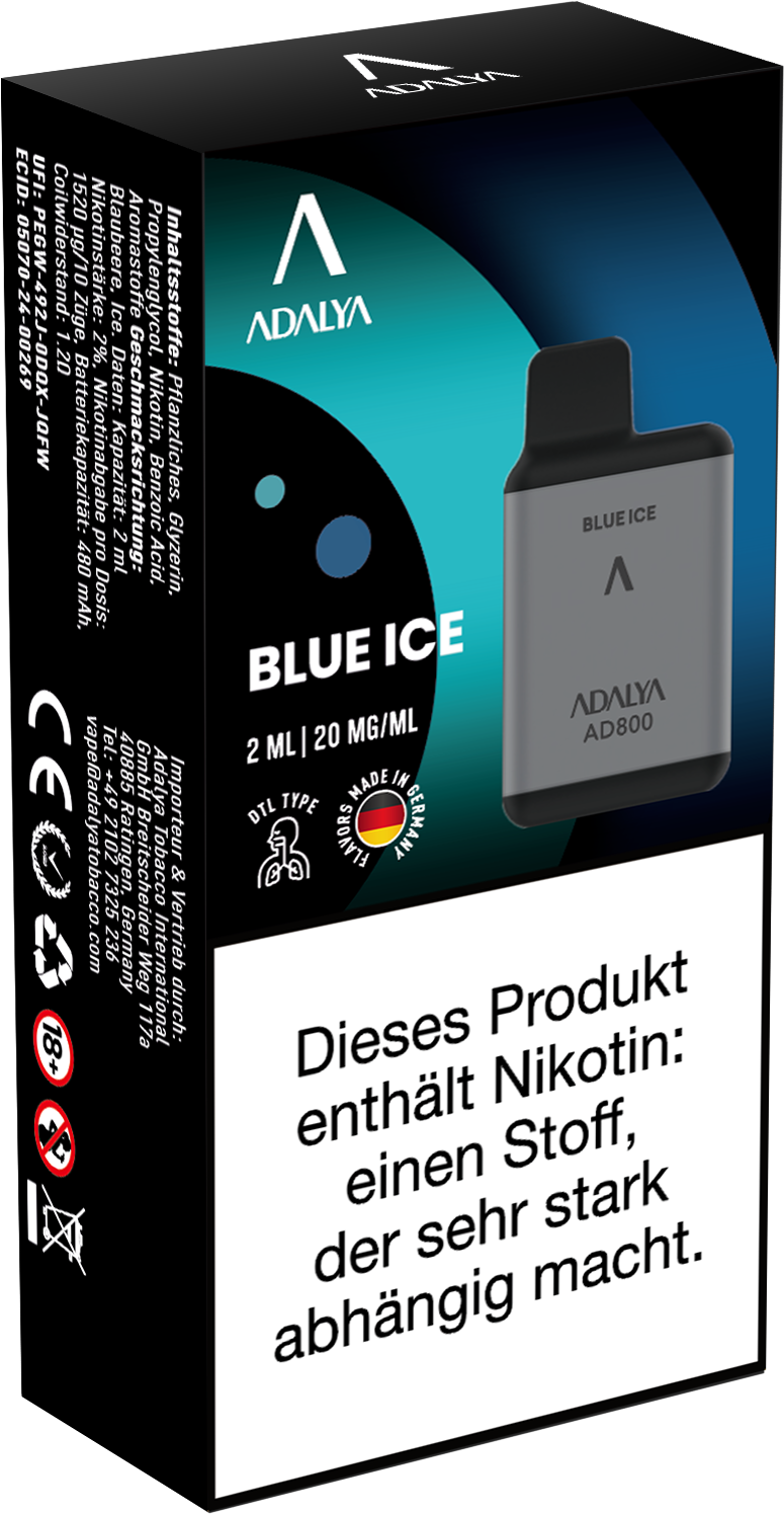 Adalya AD800 Einweg Vape - Blue Ice