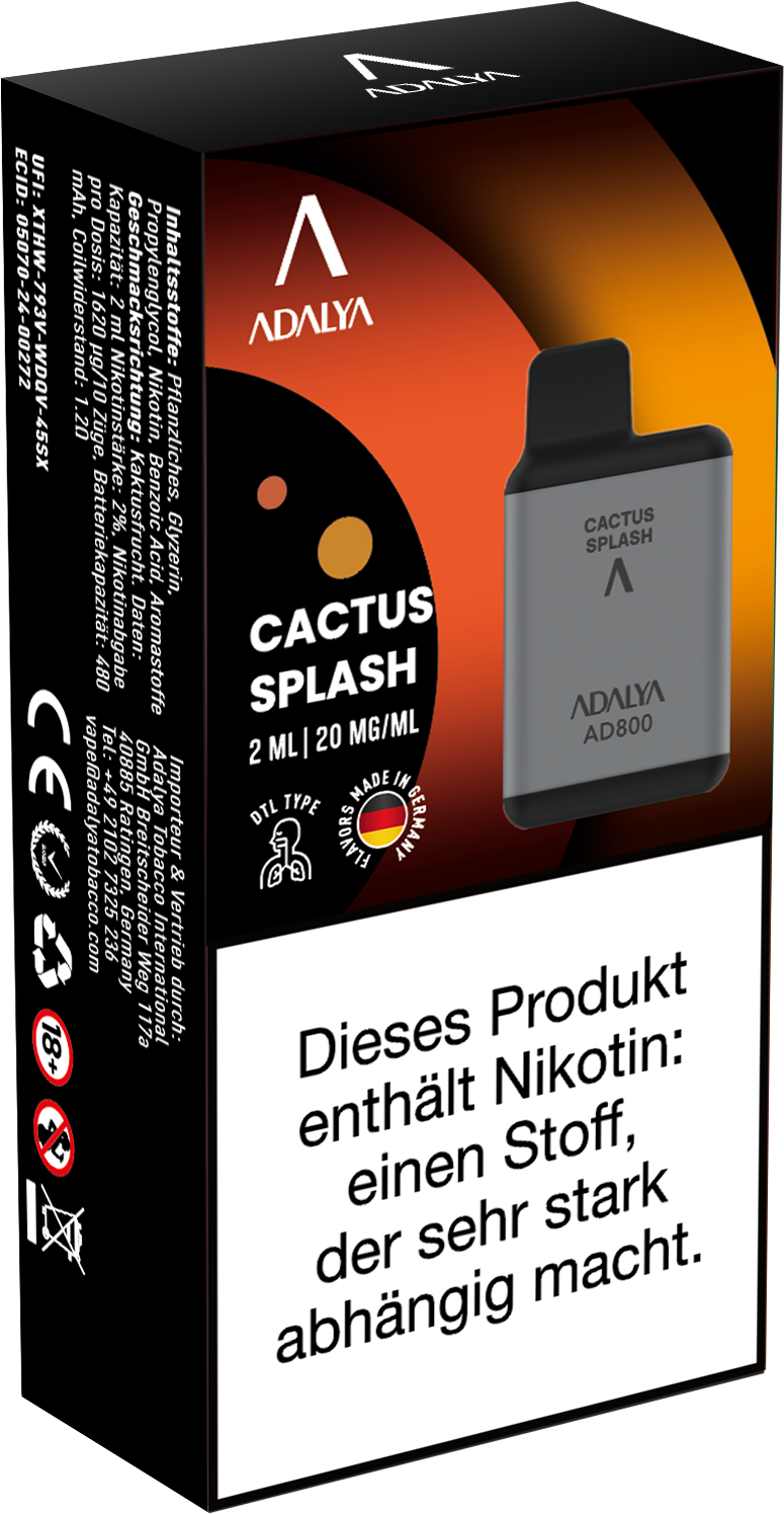 Adalya AD800 Einweg Vape - Cactus Splash