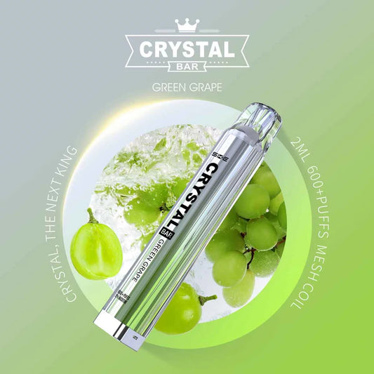 SKE CRYSTAL BAR 600 - GREEN GRAPE - EINWEG VAPE