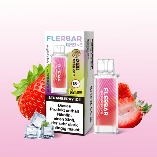 FLERBAR POD-Strawberry Ice