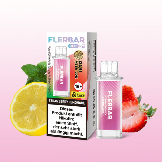 FLERBAR POD-Strawberry Lemonade