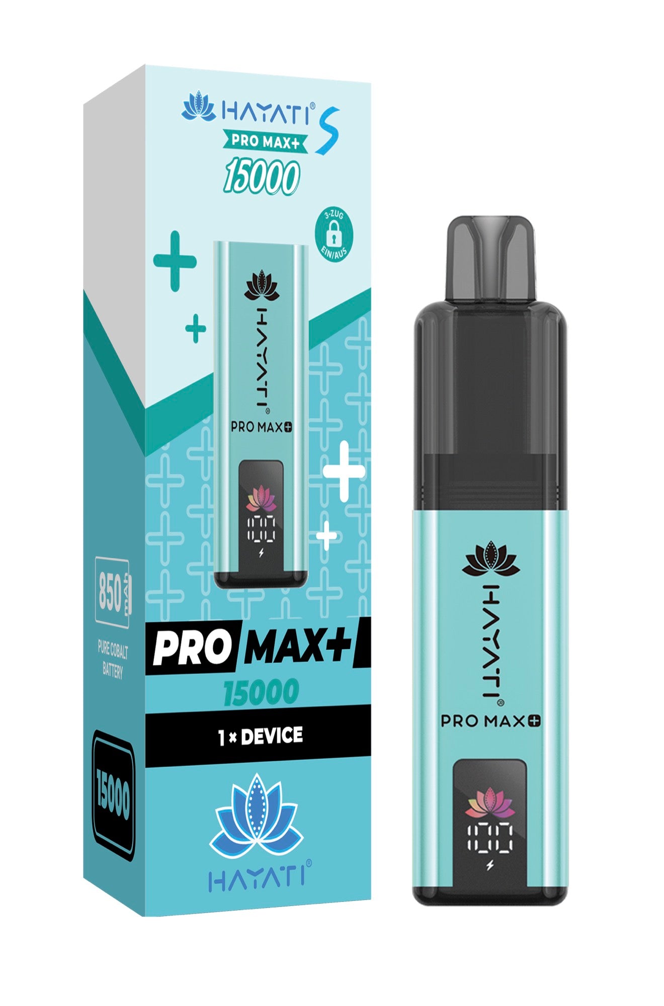 Hayati Pro Max Plus - 15k - Akku - Light Blue