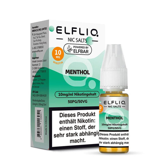 ELFBAR ELFLIQ 10ml -Menthol - Nikotinsalz 10mg