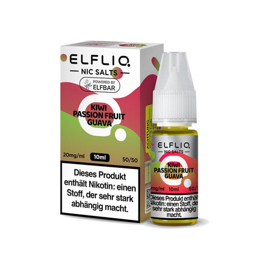 ELFBAR ELFLIQ 10ml - Kiwi Passionfruit Guava Nikotinsalz 10mg