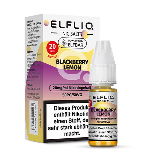 ELFBAR ELFLIQ 10ml - Blackberry Lemon Nikotinsalz 20mg