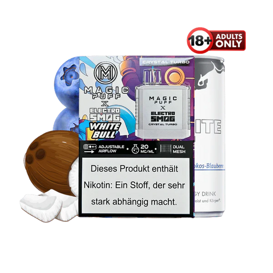 MAGIC PUFF CRYSTAL TURBO - WHITE BULL