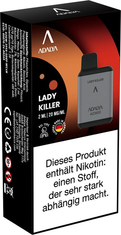 Adalya AD800 Einweg Vape - Lady Killer