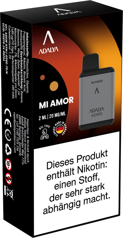 Adalya AD800 Einweg Vape - Mi Amor
