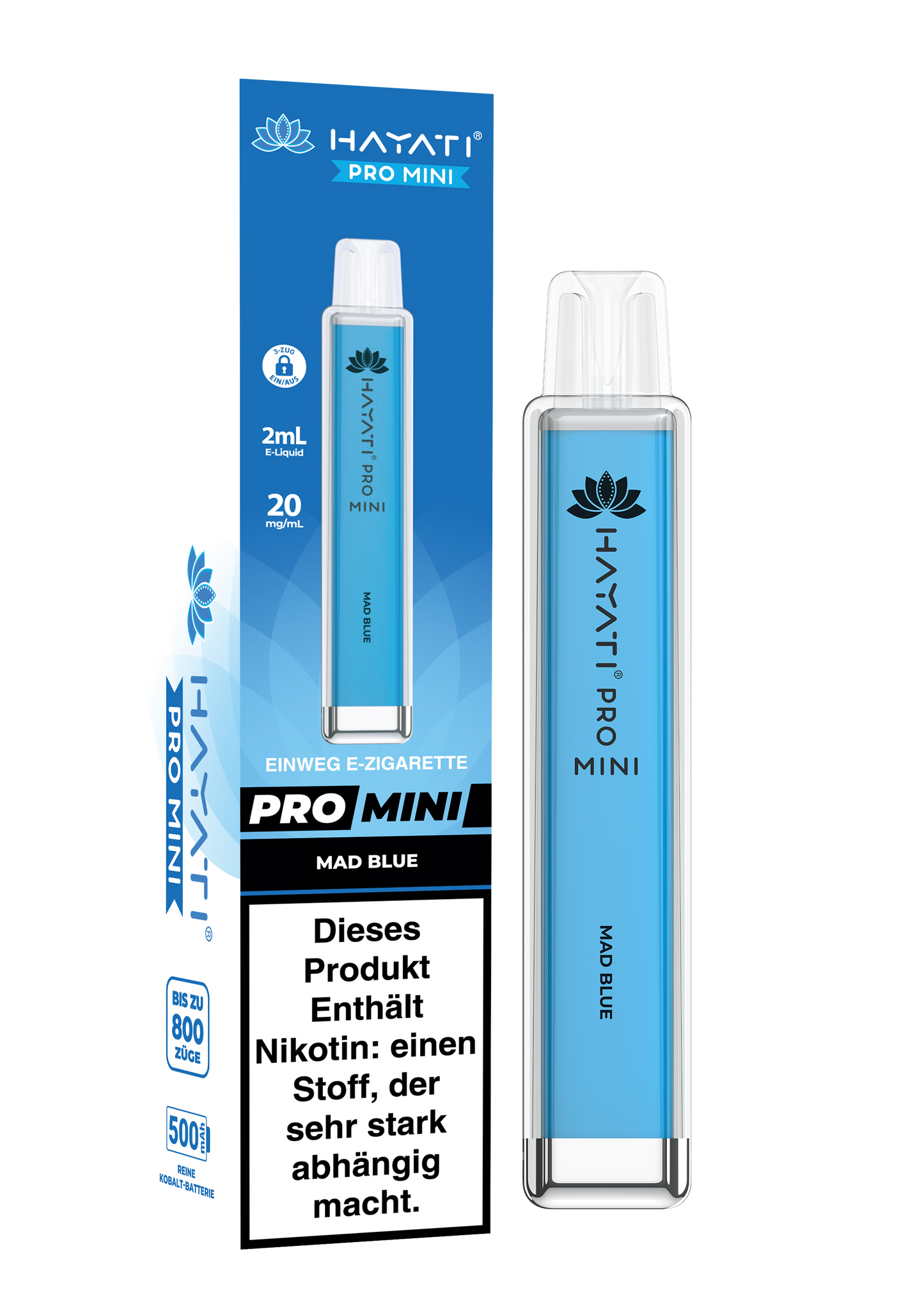 Hayati Pro Mini - 800 Züge - Mad Blue
