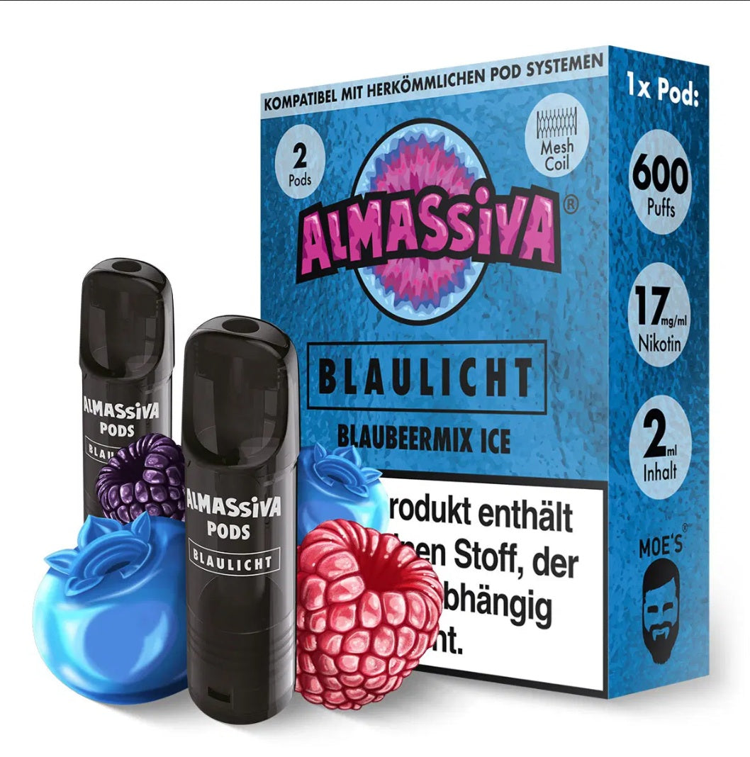 Al Massiva Pods E-Zigarette - Blaulicht